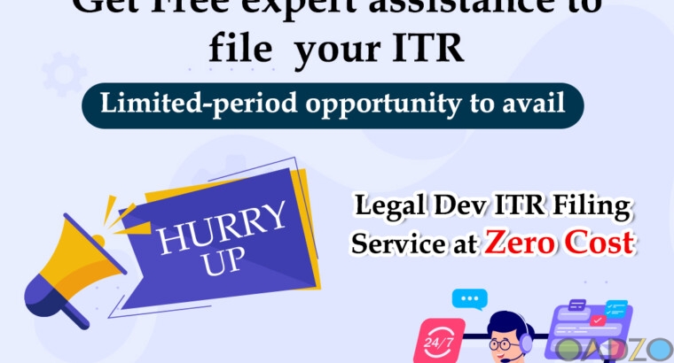 Legal Dev Provide Online Free ITR Filing Coupon