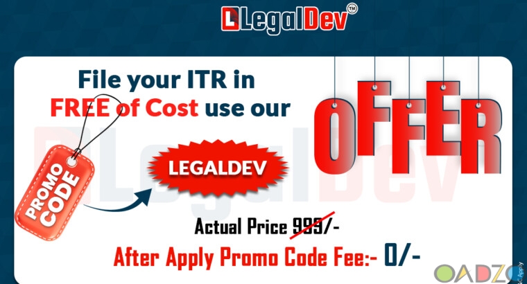 Legal Dev Provide Free ITR Filing Coupon Code in I