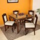 Timeless Beauty : Teak Wood 4 – Seater Dining Table –