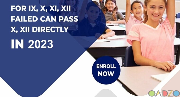 Pass 10th & 12th Class from Nios open school