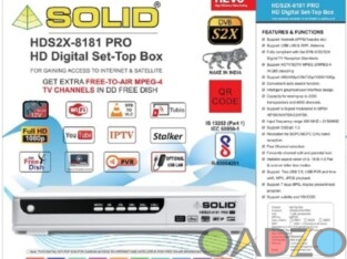 SOLID HDS2X – 8181PRO H . 265 T2 – MI HEVC DVB – S2X FullH