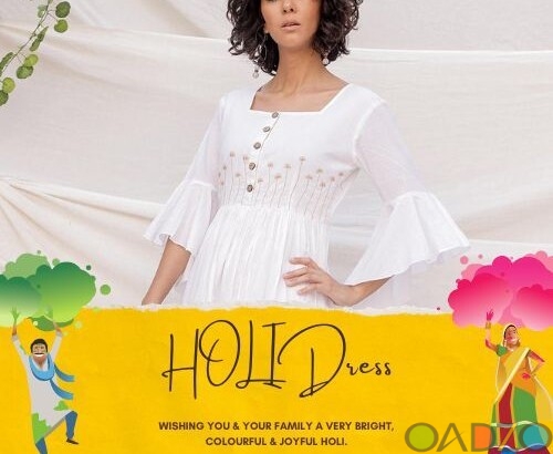 White Holi Suits For Women – Buy Attractive White Holi Suits Online This Festival