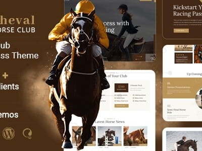 🏞️ Cheval – Horse Club & Equestrian WordPress The